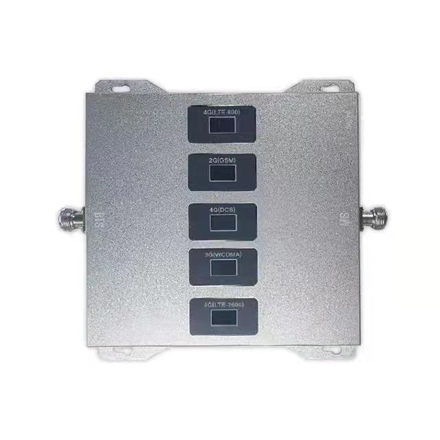 Powerful 2g 3g 4g Mobile signal booster Five band 700 900 1800 2100 2600 mhz network repeater